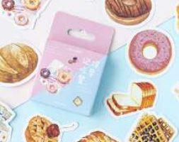 46pcs Food Print Sticker