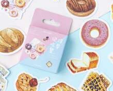 46pcs Food Print Sticker