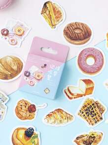 46pcs Food Print Sticker