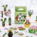 46pcs Plants Print Random Sticker