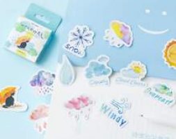 46pcs Random Weather Sticker