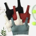 4Pack High Support Seamless Rib-knit Sports Bra