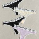 4pack Floral Lace Letter Tape Panty Set