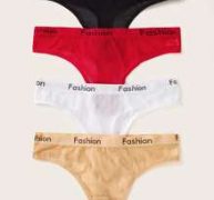 4pack Letter Tape Panty Set