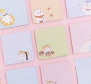 4packs Cartoon Graphic Random Sticky Note