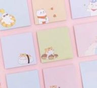 4packs Cartoon Graphic Random Sticky Note
