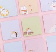 4packs Cartoon Graphic Random Sticky Note