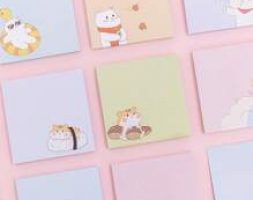 4packs Cartoon Graphic Random Sticky Note