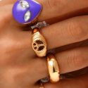 4pcs Alien Decor Ring