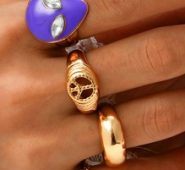 4pcs Alien Decor Ring