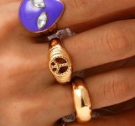 4pcs Alien Decor Ring