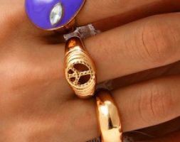 4pcs Alien Decor Ring
