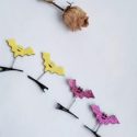 4pcs Bat Graphic Hair Clip