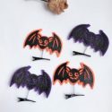 4pcs Bat Graphic Hair Clip