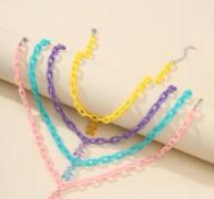 4pcs Bear Pendant Chain Necklace