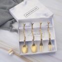 4pcs Branch Design Spoon & Fork Set