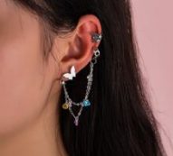 4pcs Butterfly Decor Earrings