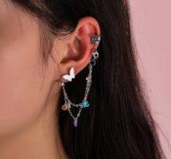 4pcs Butterfly Decor Earrings