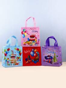 4pcs Cartoon Graphic Gift Bag