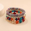 4pcs Colorful Beaded Bracelet