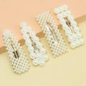 4pcs Faux Pearl Hair Clip