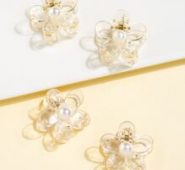 4pcs Flower Shaped Hair Claw