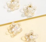 4pcs Flower Shaped Hair Claw