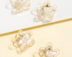 4pcs Flower Shaped Hair Claw