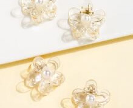 4pcs Flower Shaped Hair Claw
