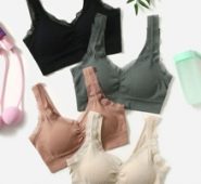 4pcs Lace Trim Sports Bra