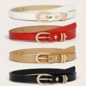 4pcs Metal Buckle Belt