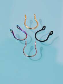 4pcs Metal Nose Ring