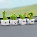 4pcs Mini Artificial Plant Design Love Ornaments