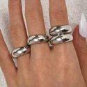 4pcs Minimalist Metal Ring