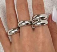 4pcs Minimalist Metal Ring