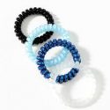 4pcs Plain Coil Wire Hair Tie