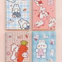 4pcs Rabbit Print Notebook