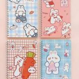 4pcs Rabbit Print Notebook