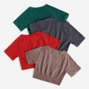 4pcs Seamless High Stretch Raglan Sleeve Sports Tee