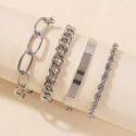 4pcs Simple Chain Bracelet