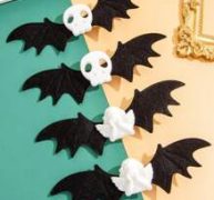 4pcs Skull & Angel Design Hair Clip