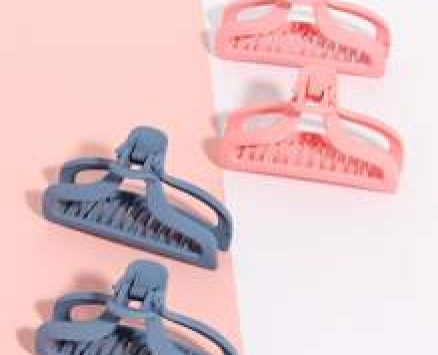 4pcs Solid Hair Claw