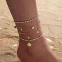 4pcs Star Charm Anklet