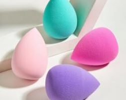4pcs Water-drop Shaped Makeup Sponge