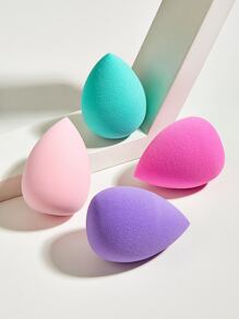 4pcs Water-drop Shaped Makeup Sponge