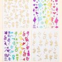 4sheet Snake Pattern Nail Art Sticker