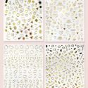 4sheets Geometric Pattern Nail Art Sticker