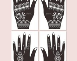 4sheets Graphic Hollow Tattoo Template