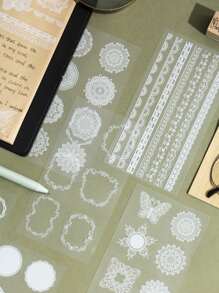 4sheets Random Lace Sticker