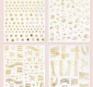 4sheets Star Pattern Nail Art Sticker